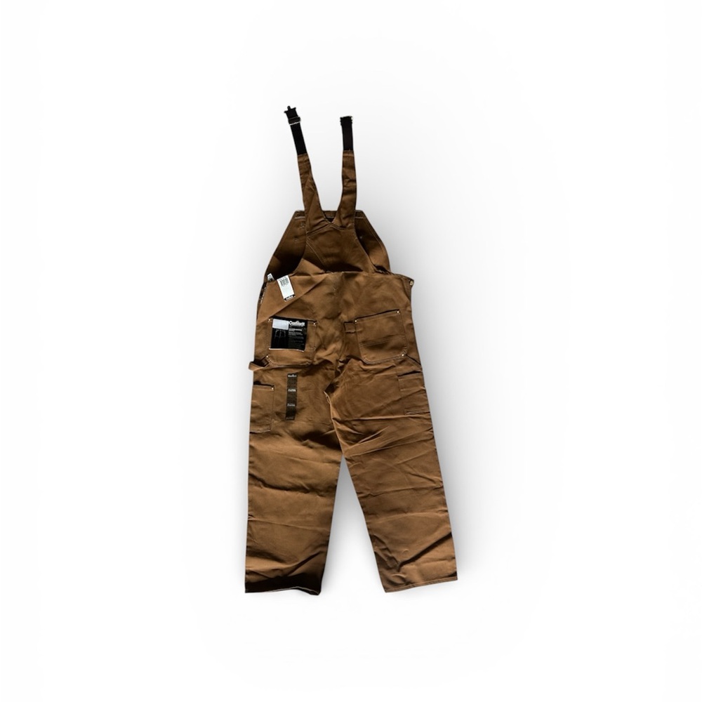 Brand New Carhartt Men's Tan Bib Overalls - Picture 3 of 3